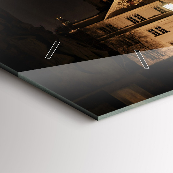 Reloj de cristal horizontal Puente de Carlos en Praga