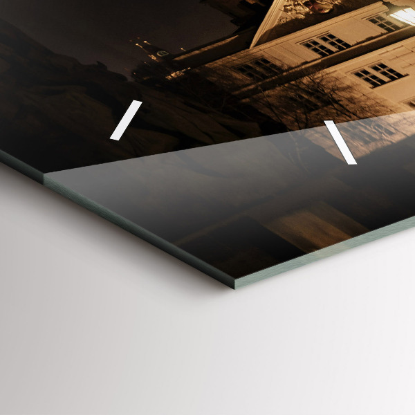 Reloj de cristal horizontal Puente de Carlos en Praga