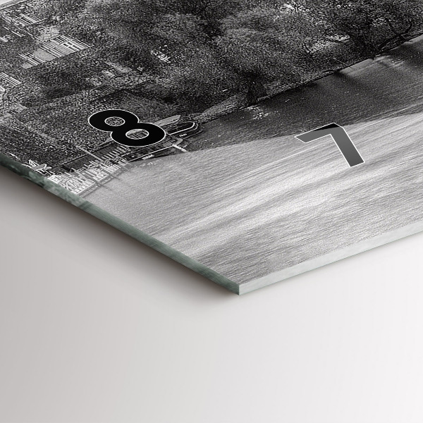 Reloj horizontal Vista del Puente de Carlos Praga