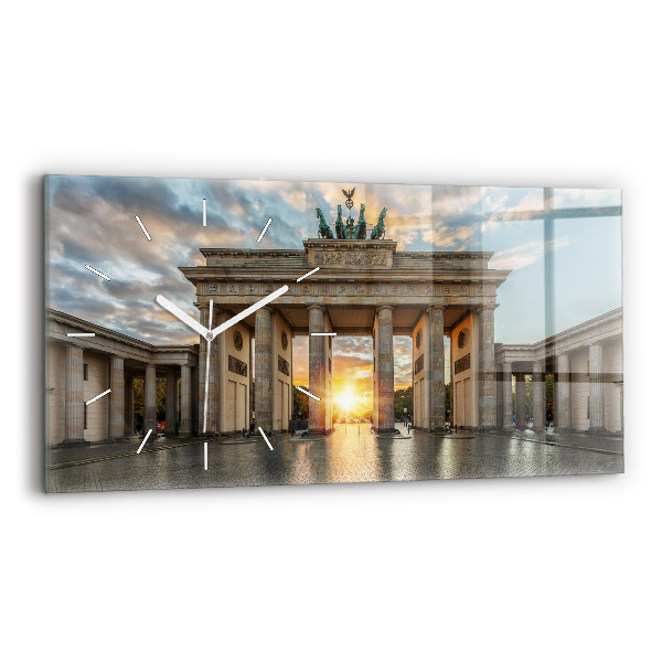 Reloj de cristal horizontal Puerta de Brandemburgo en Berlín