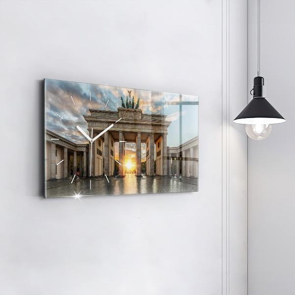 Reloj de cristal horizontal Puerta de Brandemburgo en Berlín