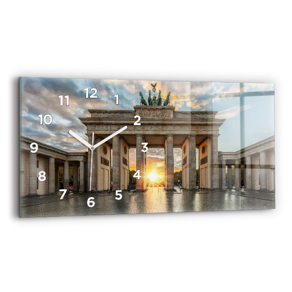 Reloj de cristal horizontal Puerta de Brandemburgo en Berlín