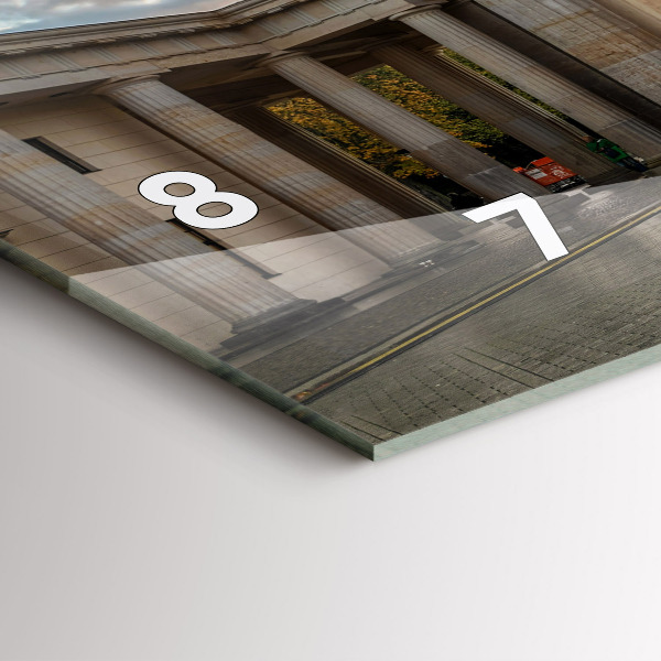 Reloj de cristal horizontal Puerta de Brandemburgo en Berlín