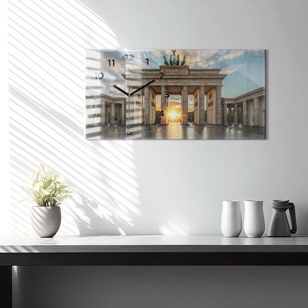 Reloj de cristal horizontal Puerta de Brandemburgo en Berlín