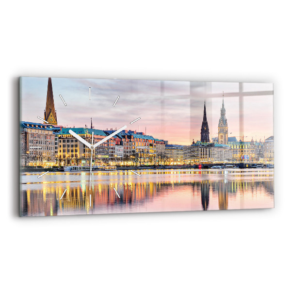 Reloj de cristal horizontal Alster en Hamburgo
