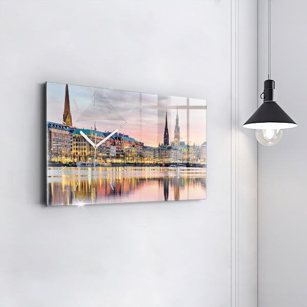 Reloj de cristal horizontal Alster en Hamburgo
