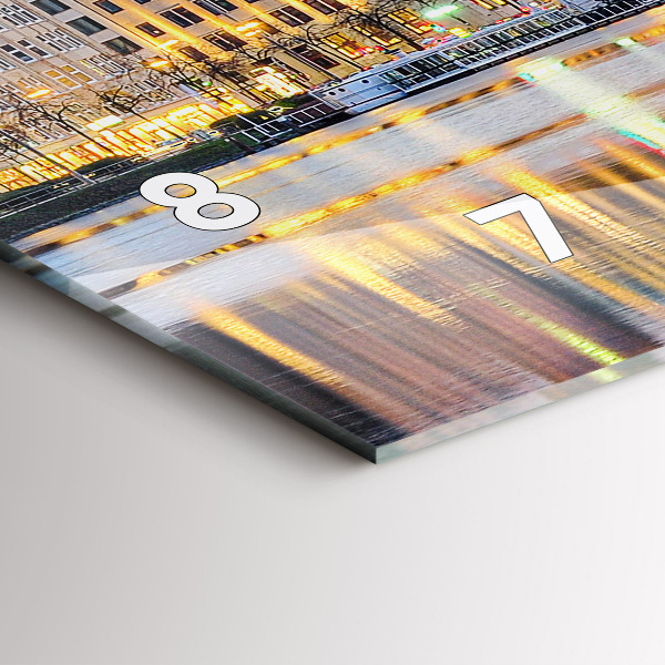 Reloj de cristal horizontal Alster en Hamburgo