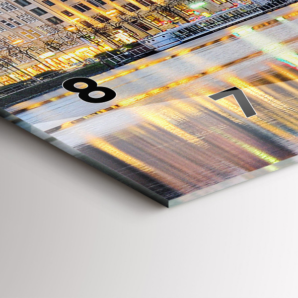 Reloj de cristal horizontal Alster en Hamburgo