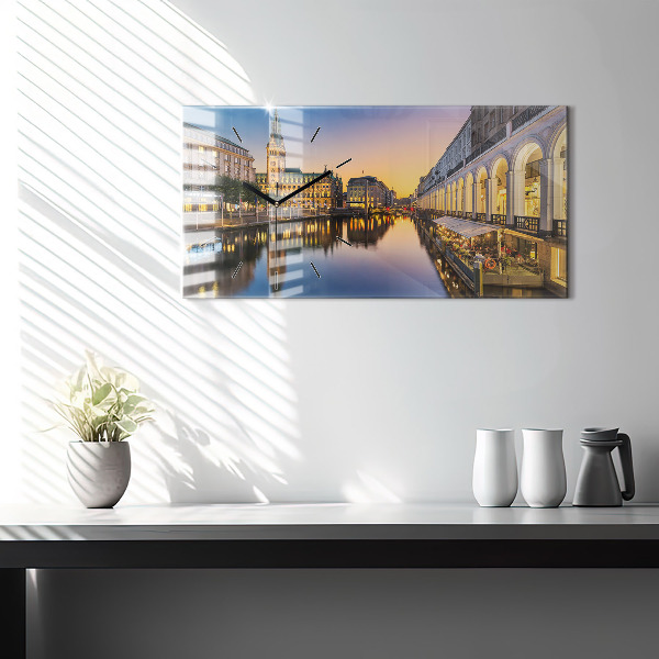 Reloj de cristal horizontal Ayuntamiento de Hamburgo