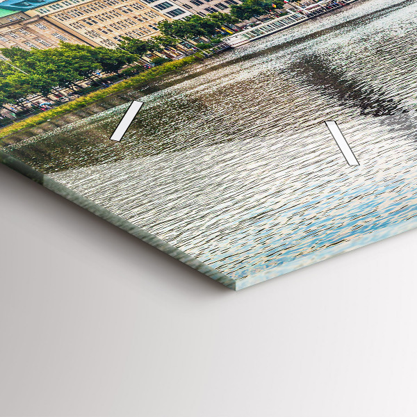 Reloj de cristal horizontal Binnenalster en Hamburgo