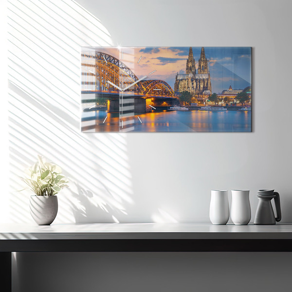 Reloj de cristal horizontal Vista del ayuntamiento