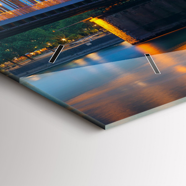 Reloj de cristal horizontal Vista del ayuntamiento