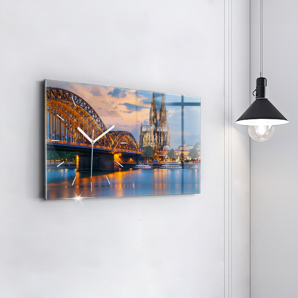 Reloj de cristal horizontal Vista del ayuntamiento