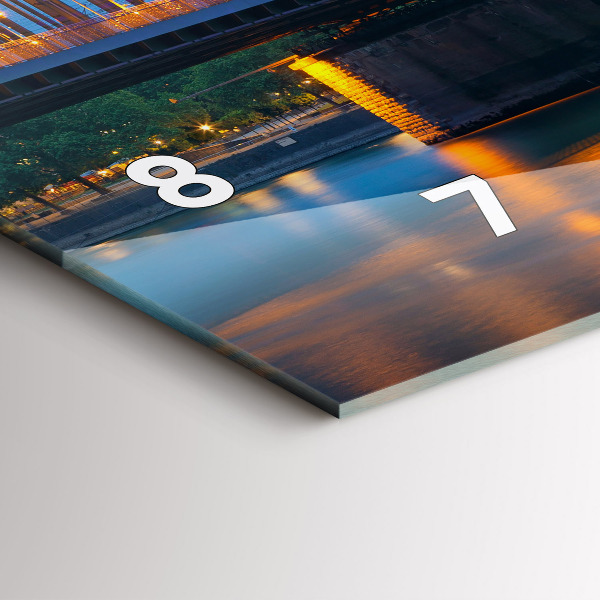 Reloj de cristal horizontal Vista del ayuntamiento