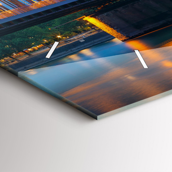 Reloj de cristal horizontal Vista del ayuntamiento