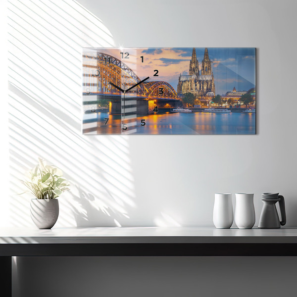 Reloj de cristal horizontal Vista del ayuntamiento