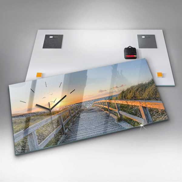 Reloj horizontal Vacaciones en la playa