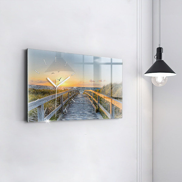 Reloj horizontal Vacaciones en la playa