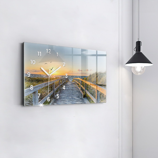 Reloj horizontal Vacaciones en la playa