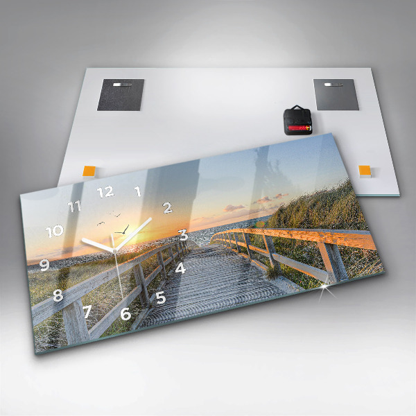 Reloj horizontal Vacaciones en la playa