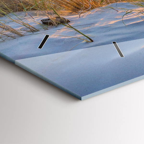 Reloj de cristal horizontal Puesta de sol sobre el mar