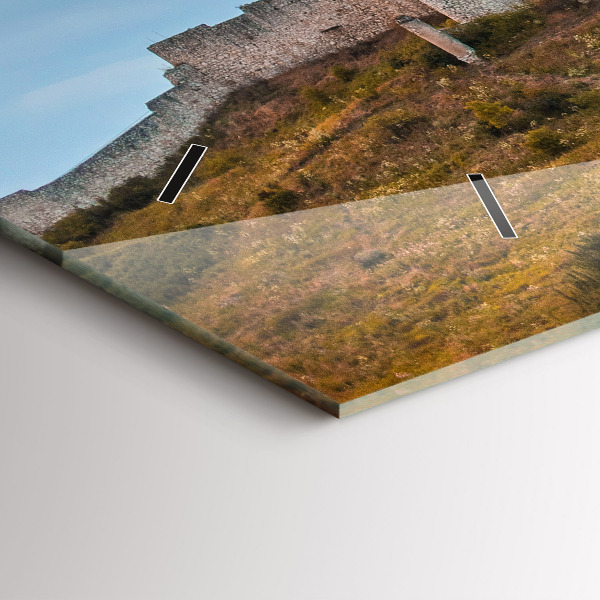 Reloj de cristal horizontal Castillo de Spiš en Eslovaquia