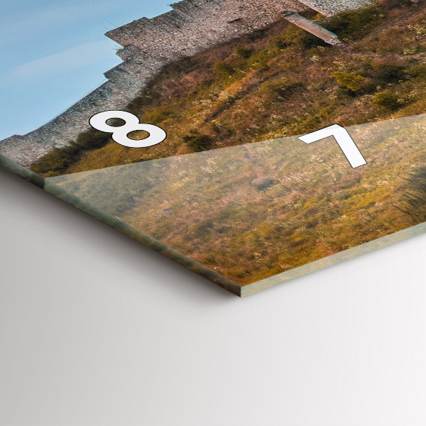 Reloj de cristal horizontal Castillo de Spiš en Eslovaquia