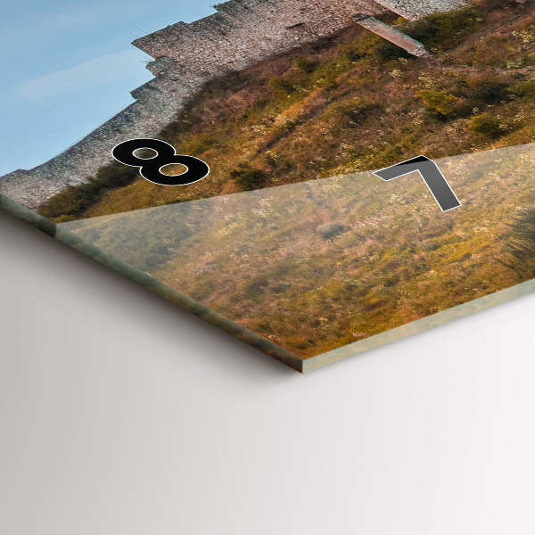 Reloj de cristal horizontal Castillo de Spiš en Eslovaquia