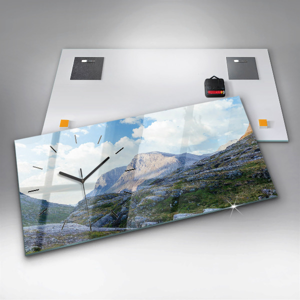 Reloj de cristal horizontal Paisaje rocoso