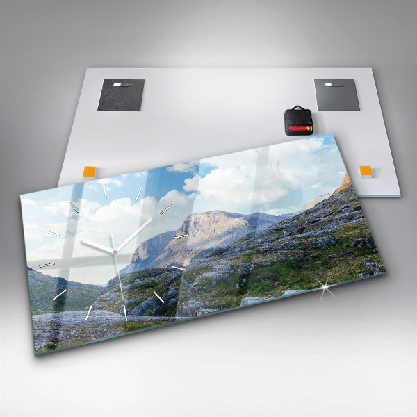 Reloj de cristal horizontal Paisaje rocoso