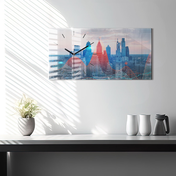 Reloj horizontal Rascacielos en Filadelfia