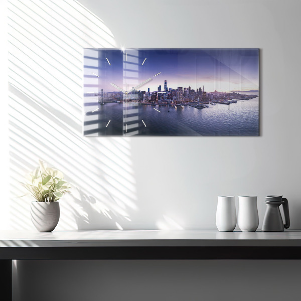 Reloj de cristal horizontal Vista de San Francisco