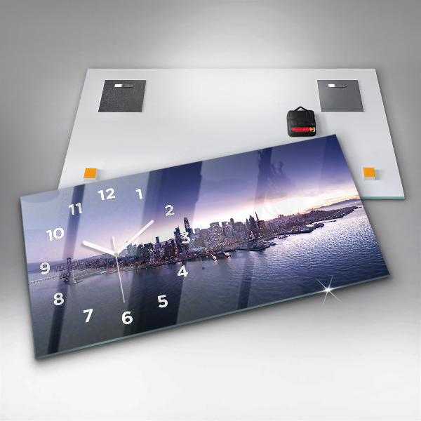 Reloj de cristal horizontal Vista de San Francisco