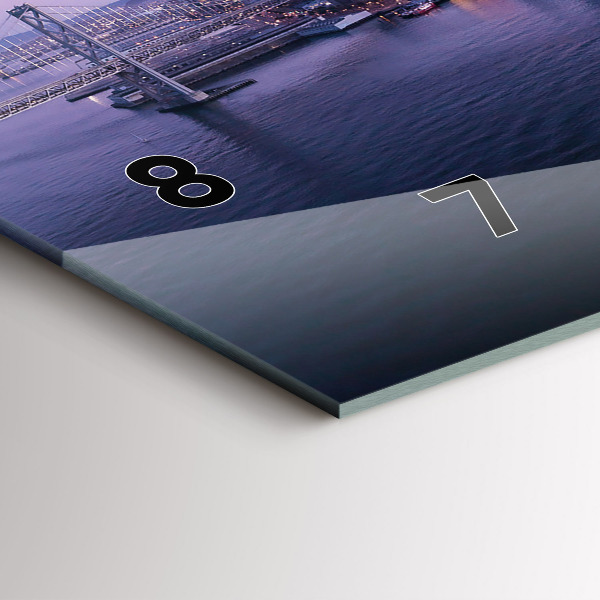 Reloj de cristal horizontal Vista de San Francisco