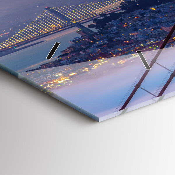 Reloj de cristal horizontal Puente de San Francisco