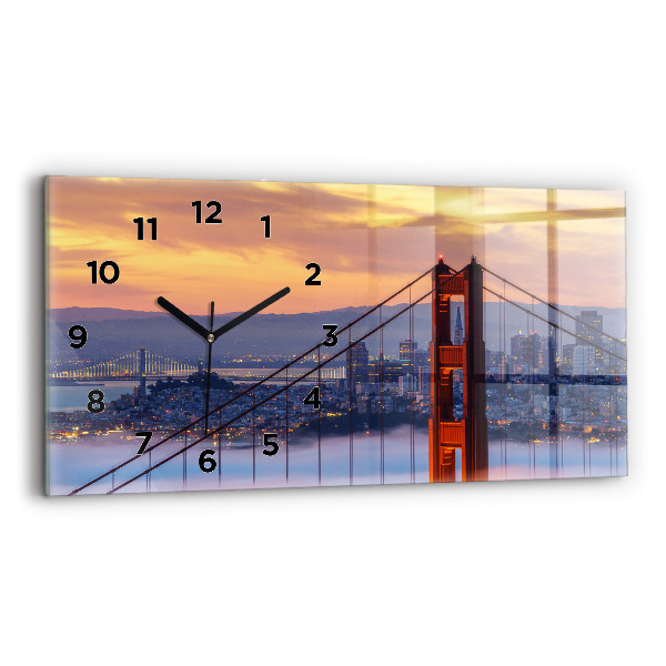 Reloj de cristal horizontal Puente de San Francisco
