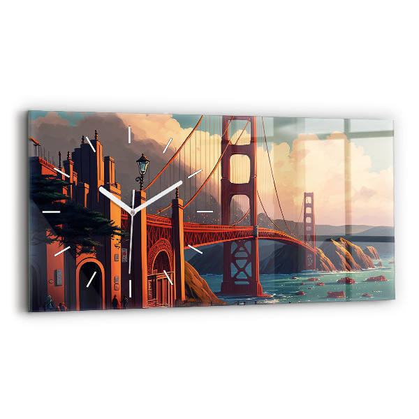 Reloj de cristal horizontal Puente de San Francisco