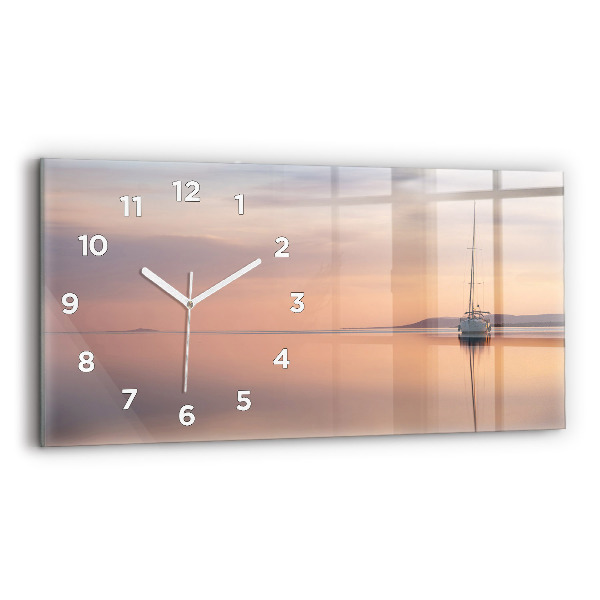 Reloj de cristal horizontal Lago Balaton USA