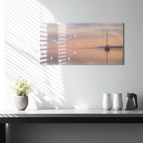 Reloj de cristal horizontal Lago Balaton USA