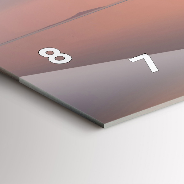 Reloj de cristal horizontal Lago Balaton USA