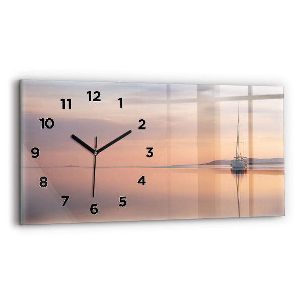 Reloj de cristal horizontal Lago Balaton USA
