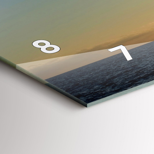 Reloj horizontal Baile español en el mar