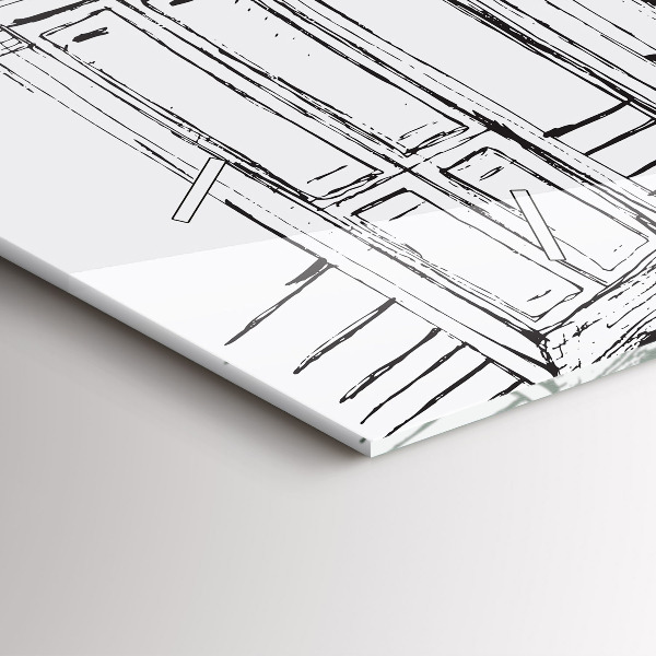 Reloj horizontal Ciudad dibujo Provenza