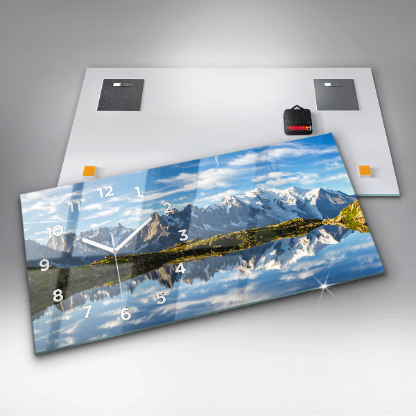 Reloj de cristal horizontal Valle de Chamonix, Alpes franceses