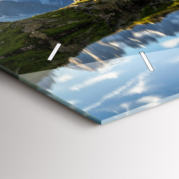 Reloj de cristal horizontal Valle de Chamonix, Alpes franceses