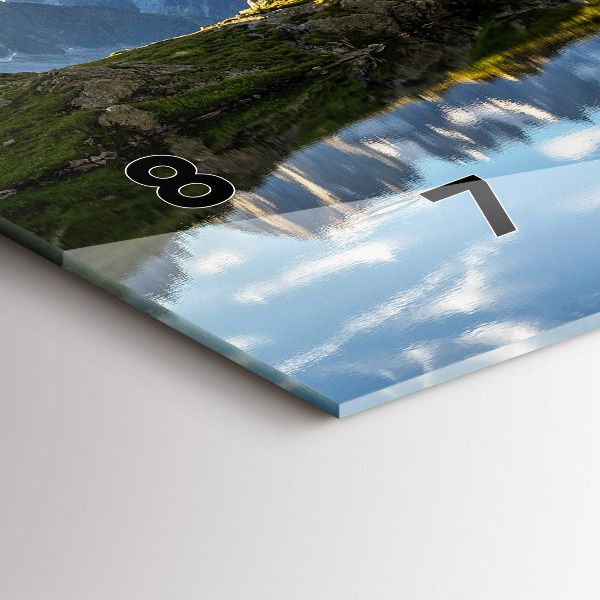 Reloj de cristal horizontal Valle de Chamonix, Alpes franceses