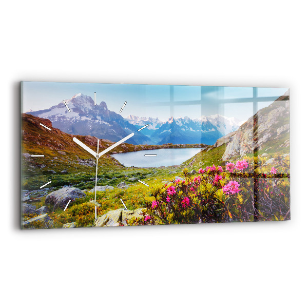Reloj de cristal horizontal Glaciar del Mont Blanc Chamonix