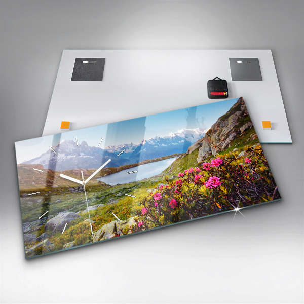 Reloj de cristal horizontal Glaciar del Mont Blanc Chamonix