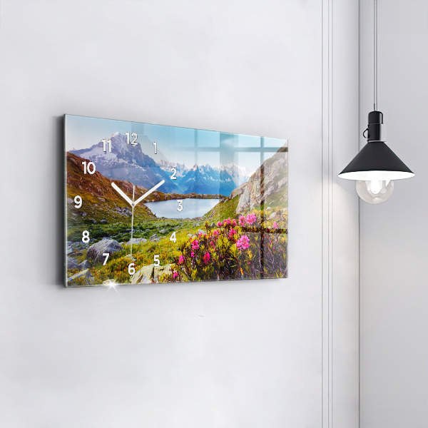 Reloj de cristal horizontal Glaciar del Mont Blanc Chamonix