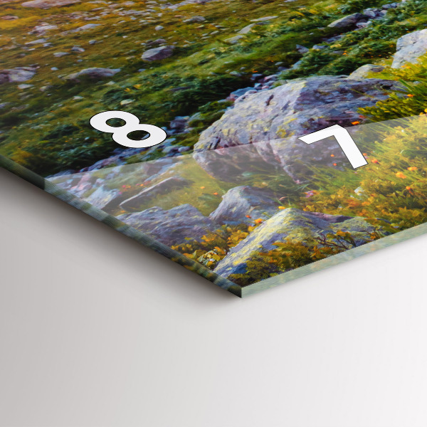 Reloj de cristal horizontal Glaciar del Mont Blanc Chamonix